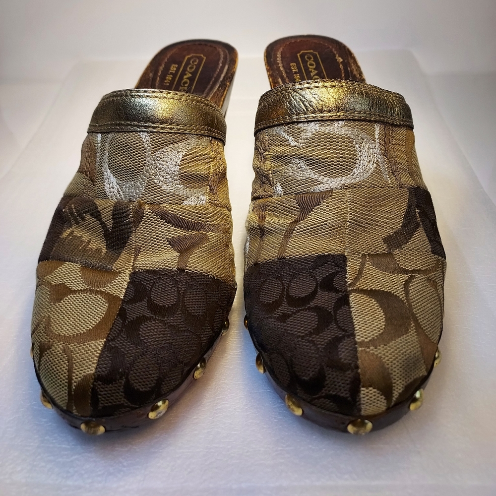 Coach vintage mules size 6m - Picture 2 of 6